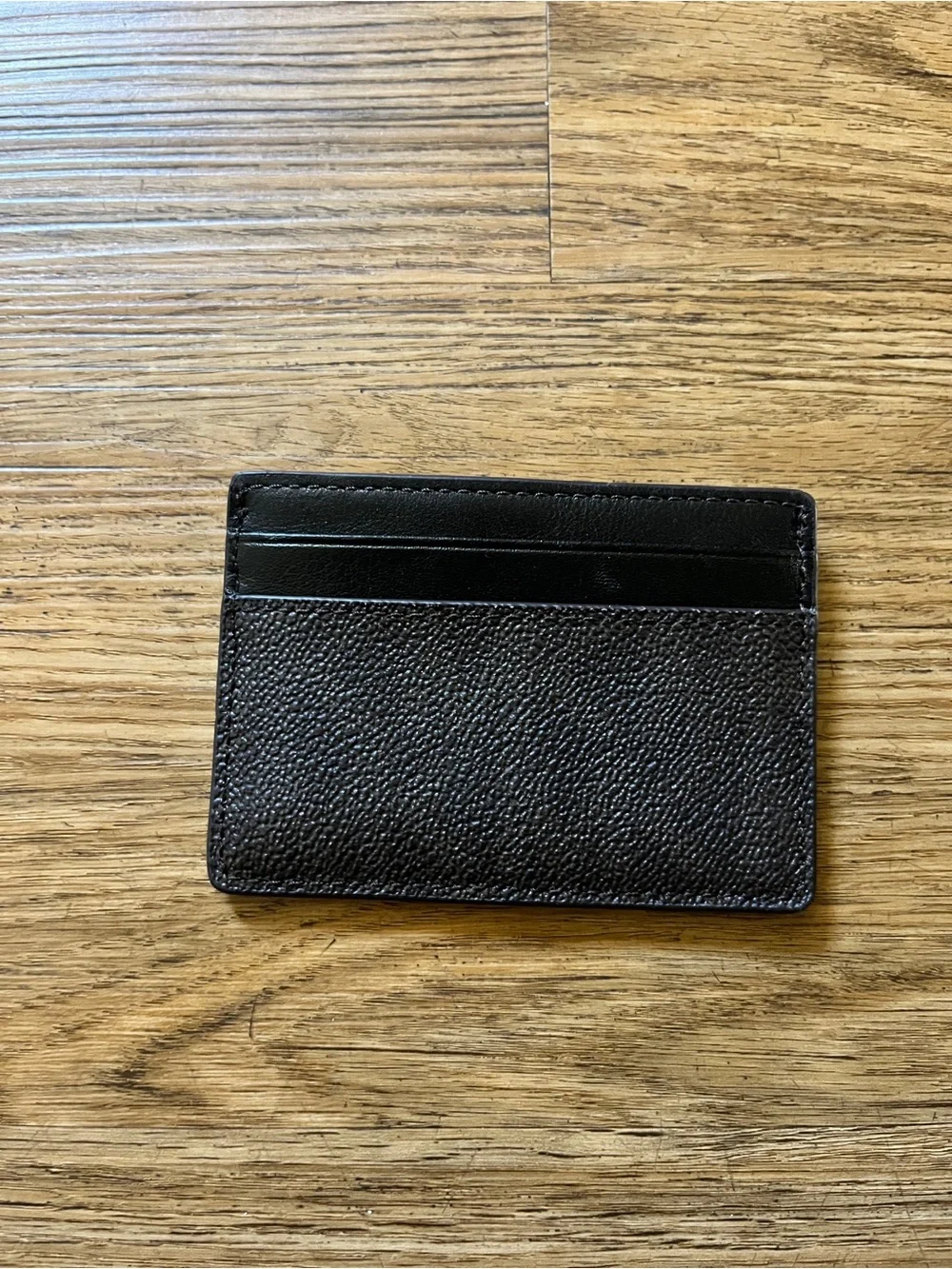 Michael Kors Mens Cooper Pebbled Leather Slim Card Case Wallet Credit Card